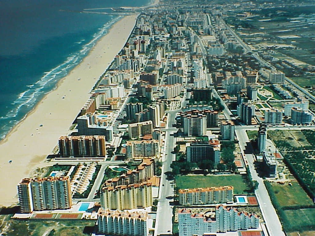 Fotografía histórica de la playa de Gandía