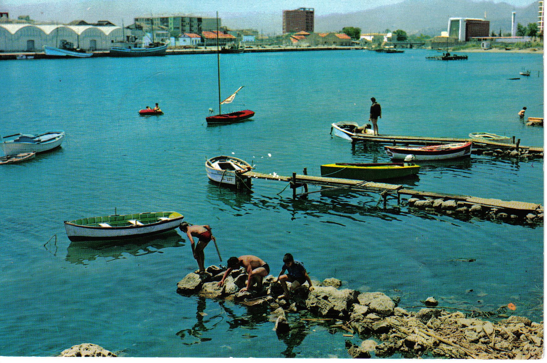 Fotografía histórica de la playa de Gandía