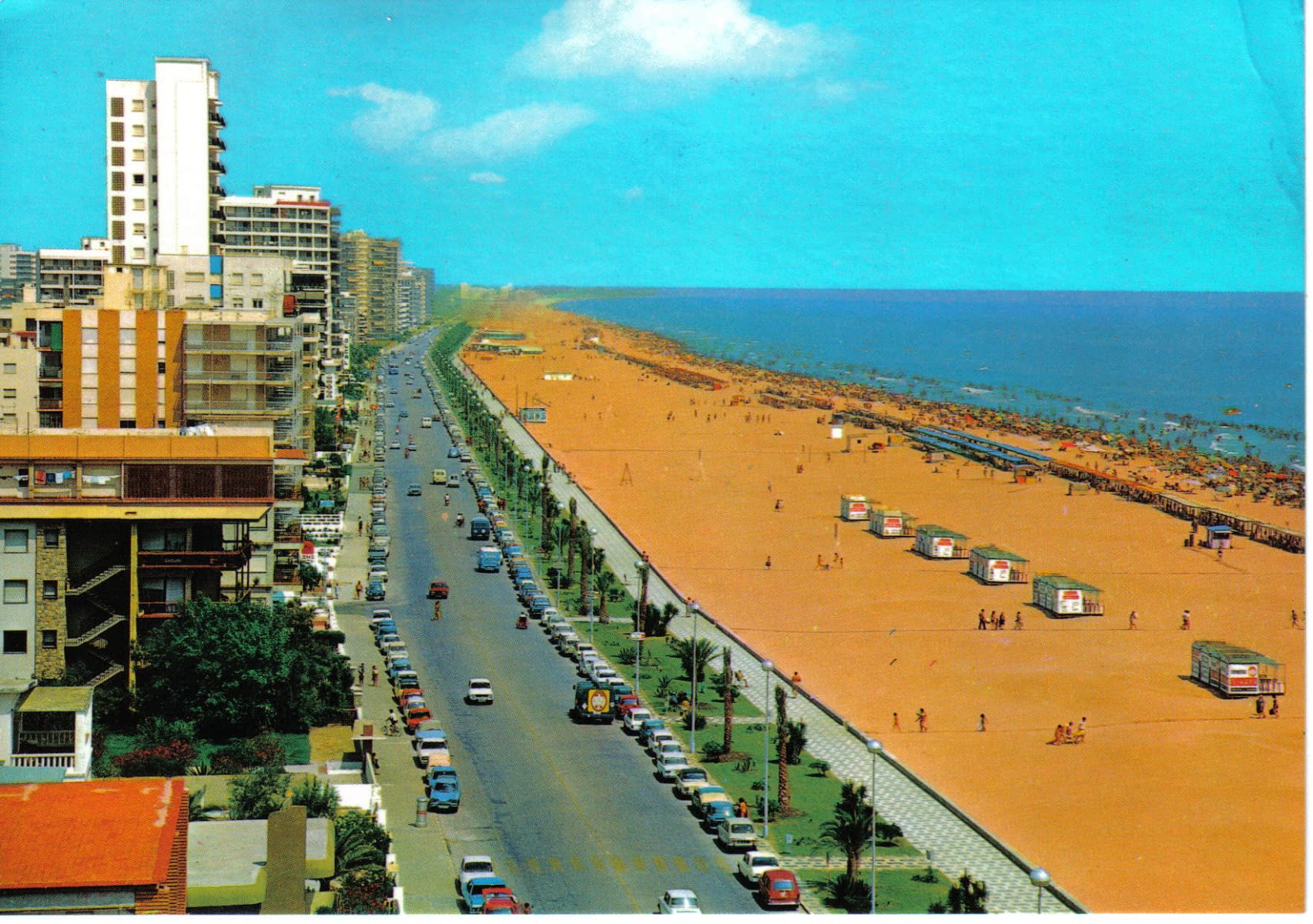 Fotografía histórica de la playa de Gandía