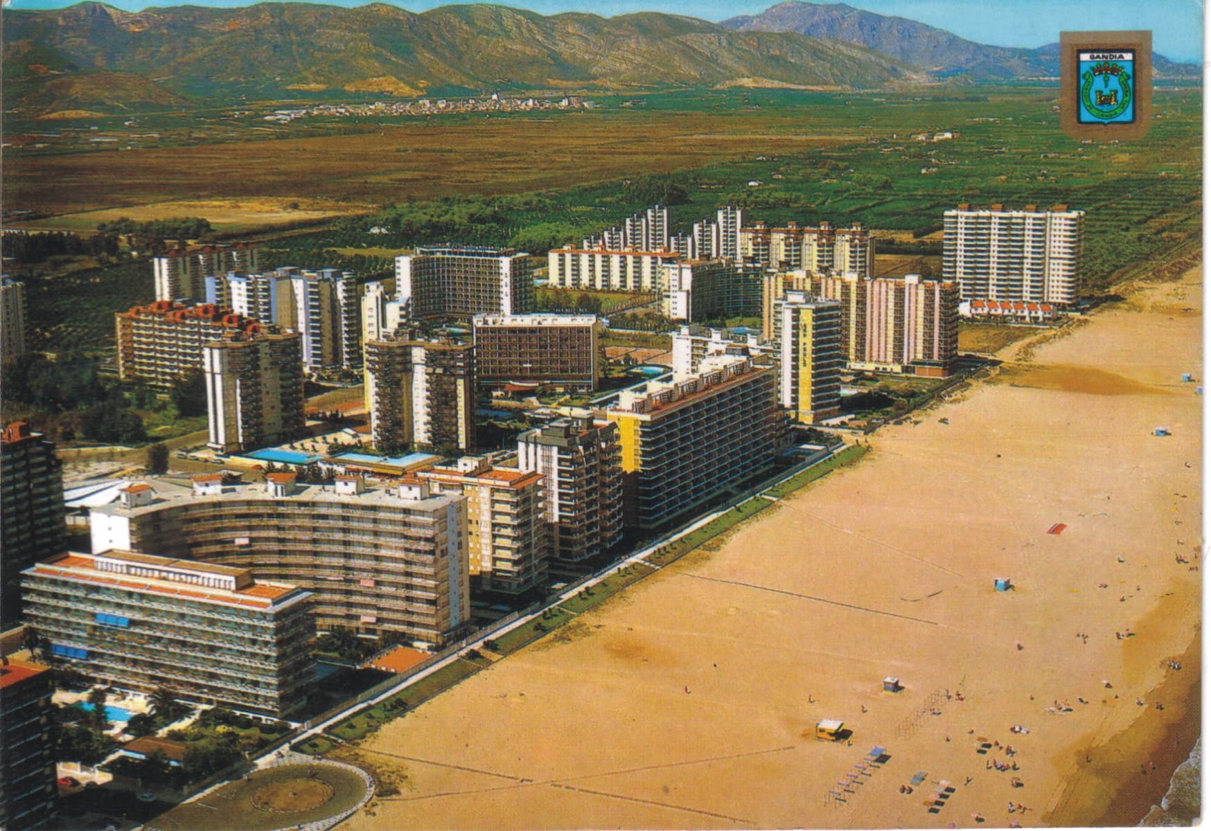 Fotografía histórica de la playa de Gandía