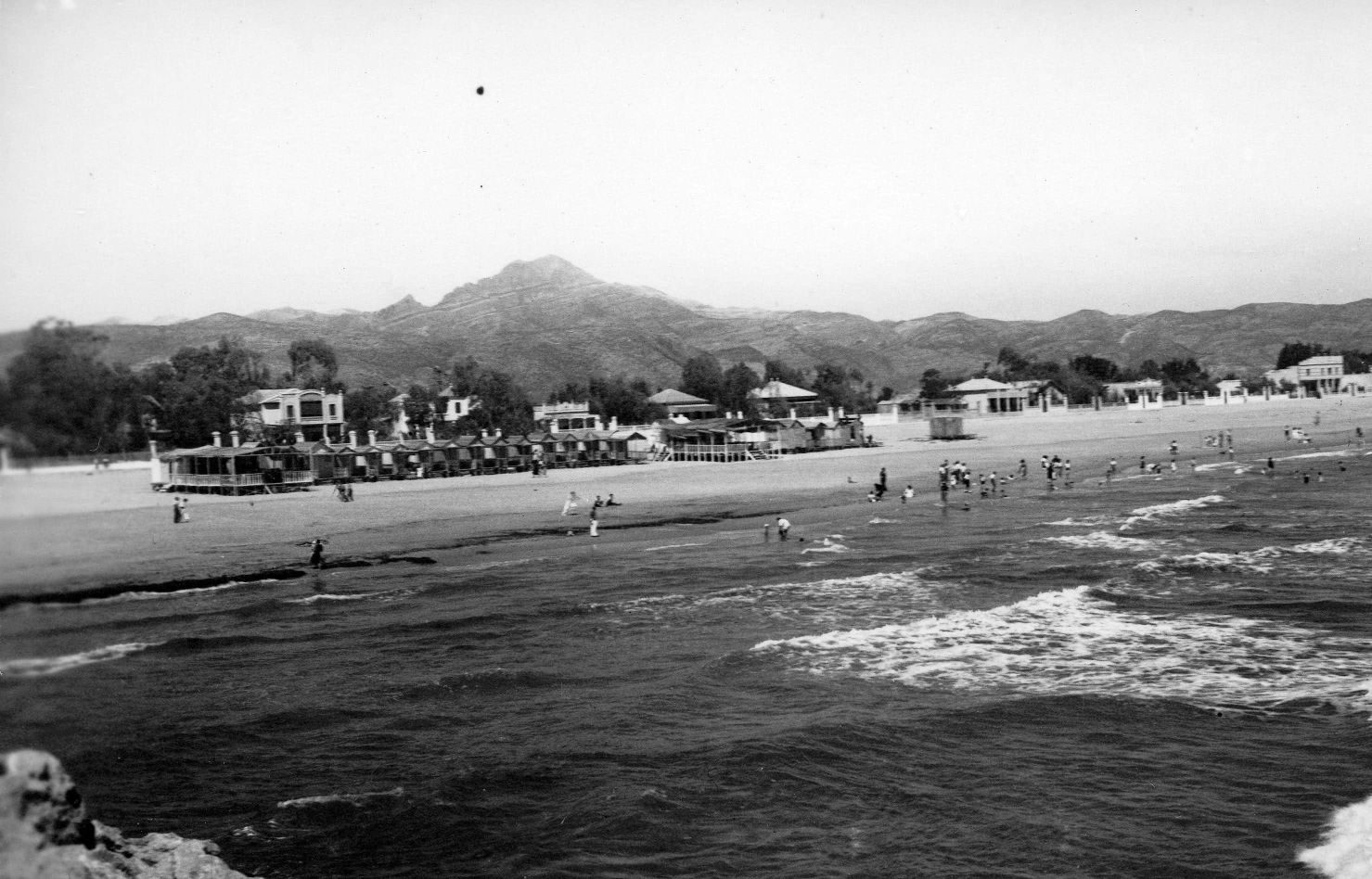 Fotografía histórica de la playa de Gandía