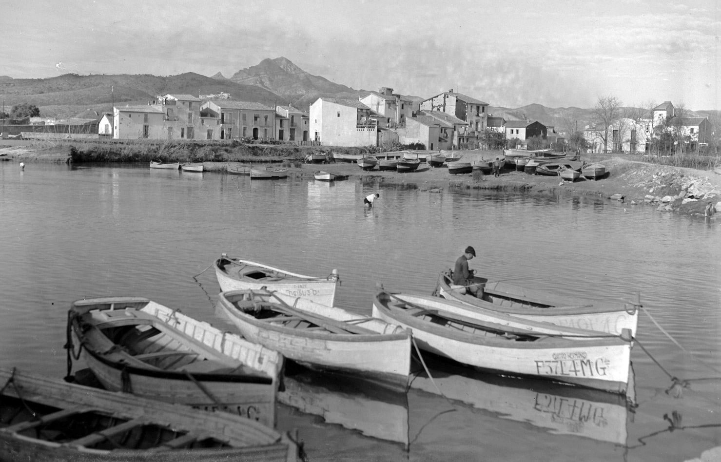Fotografía histórica de la playa de Gandía
