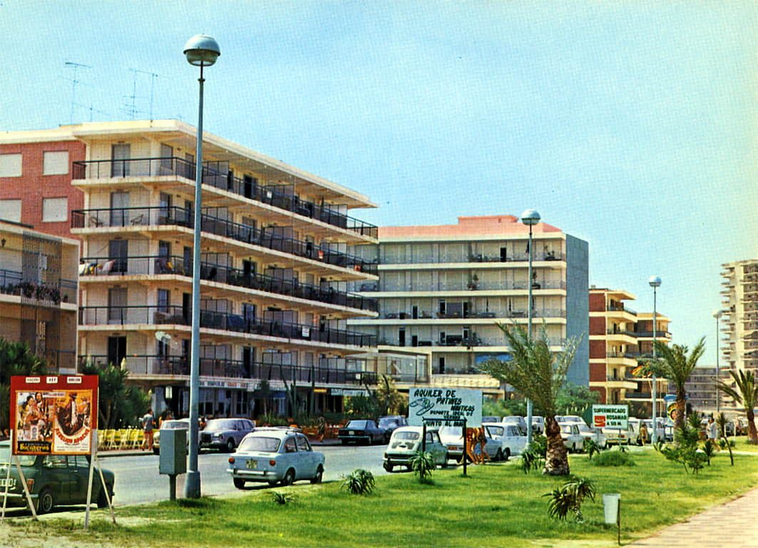 Fotografía histórica de la playa de Gandía