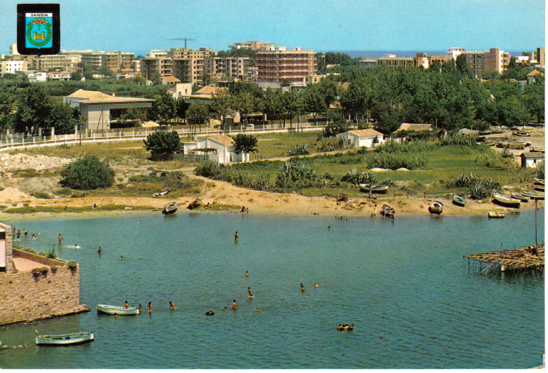 Fotografía histórica de la playa de Gandía