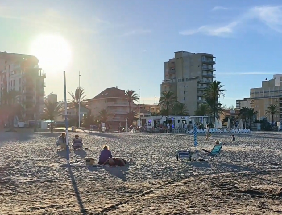 Inicio playa Nord